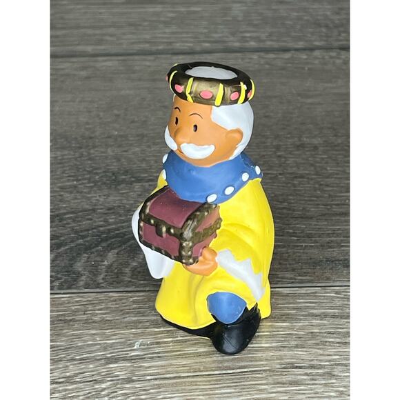 House of Lloyd MELCHIOR KING Gold Gifts FIGURINE Childs 1st Nativity Set PVC Toy - Picture 7 of 9